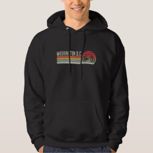 Washington DC Retro Cycling Hoodie Bicycle Hoodie