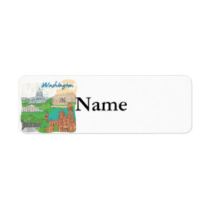 Washington DC Return Address Label