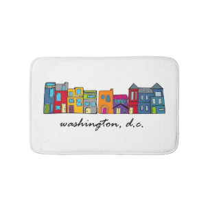 Washington DC Row Houses Bath Mat