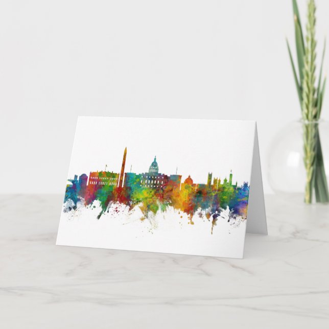 Washington DC Skyline Card (Front)