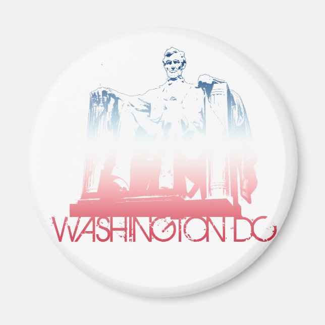 Washington DC Skyline Design Magnet (Front)