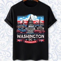 Washington DC Skyline landmarks art