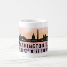 Washington DC Skyline Latitude and Longitude