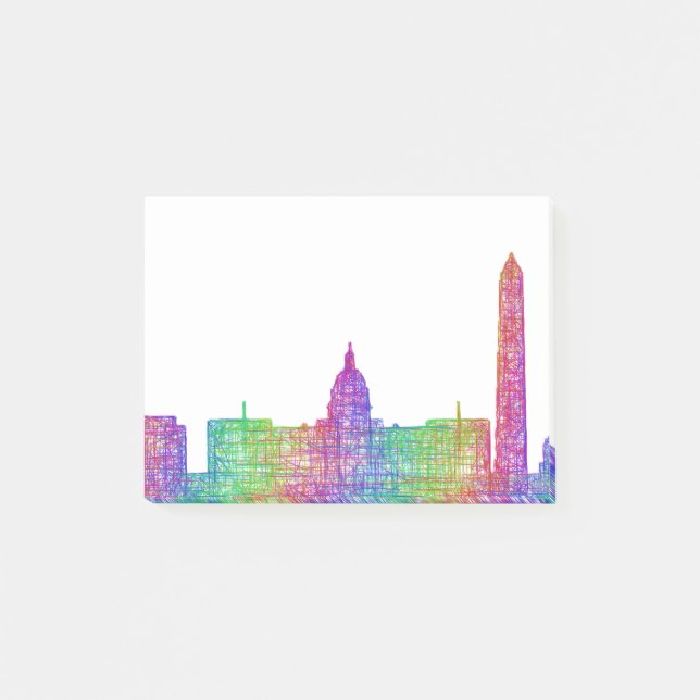 Washington DC skyline Post-it Notes (Front)