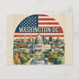 Washington DC Skyline Postcard