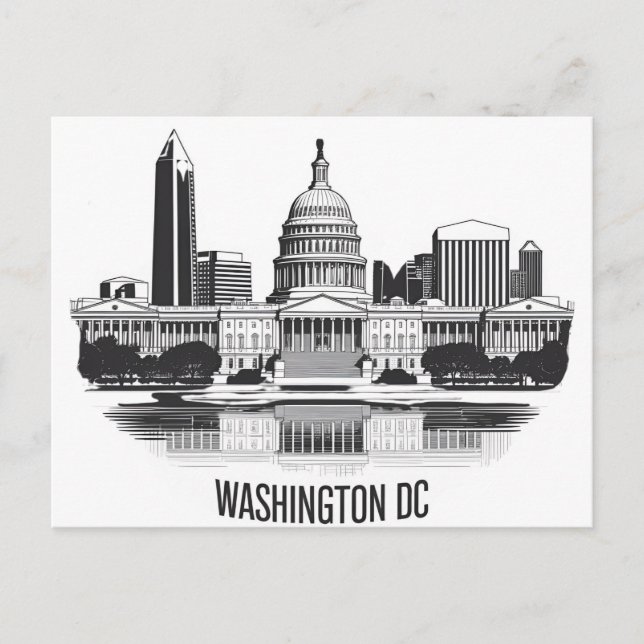 Washington DC Skyline Postcard (Front)