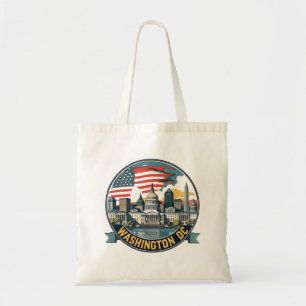 Washington DC Skyline Tote Bag