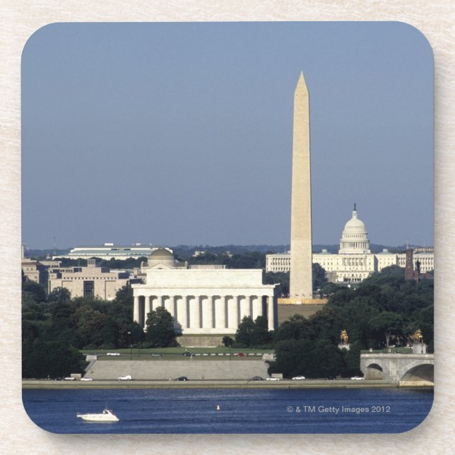 Washington DC Skyline with US Capitol Building 2 Coaster (Front)