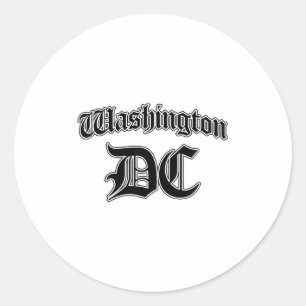 Washington Dc Souvenir Classic Round Sticker