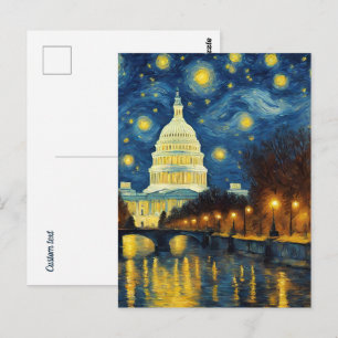 Washington DC Starry Night Postcard