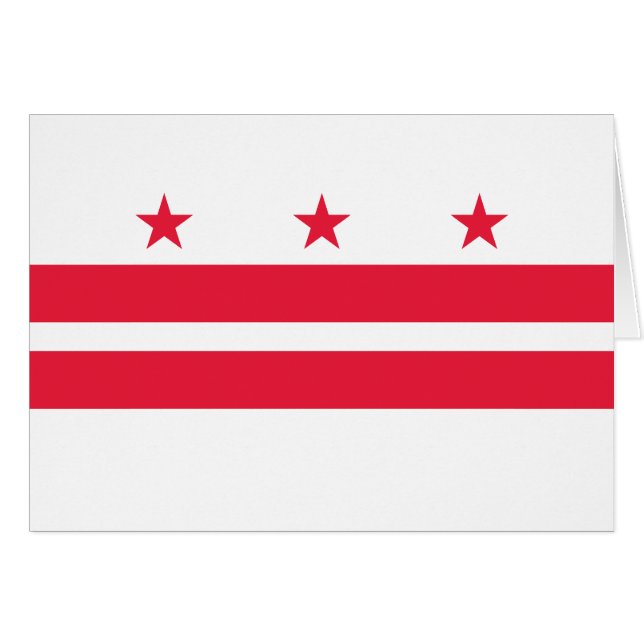 Washington DC State Flag (Front Horizontal)