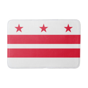 Washington DC State Flag Bath Mat