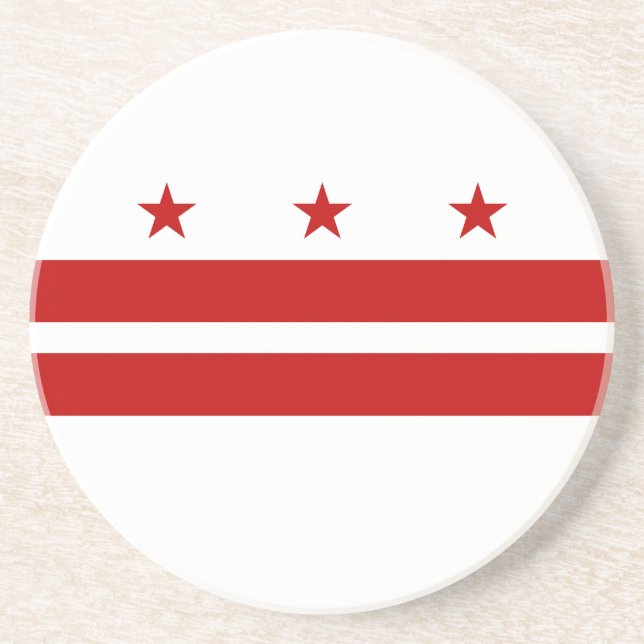 Washington DC State Flag Coaster (Front)