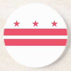 Washington DC State Flag Coaster