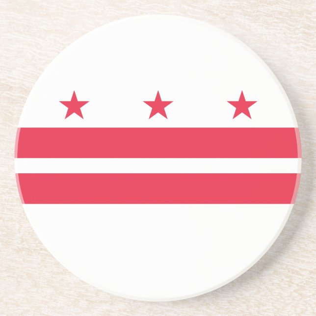 Washington DC State Flag Coaster (Front)