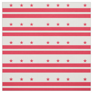 Washington DC State Flag Fabric