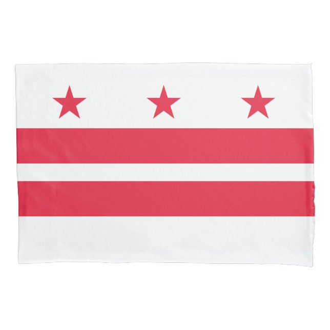 Washington DC State Flag Pillowcase (Front)