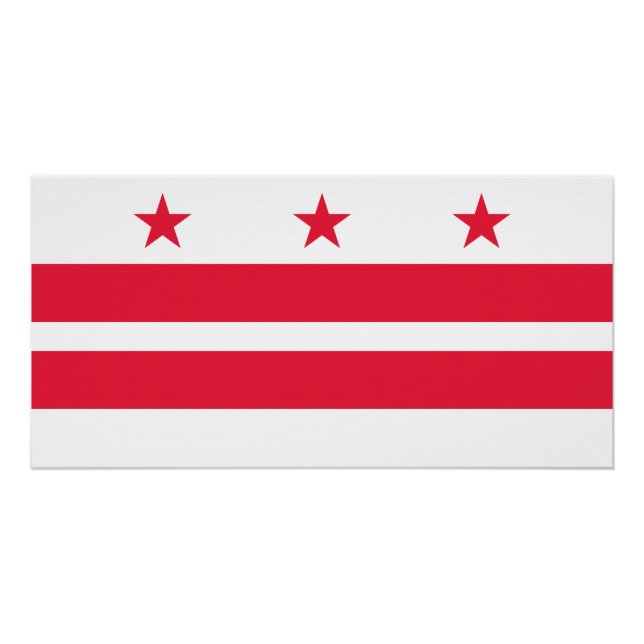 Washington DC State Flag Poster (Front)