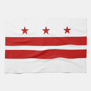 Washington DC State Flag Tea Towel