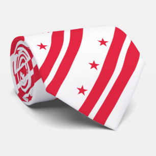 Washington DC State Flag Tie