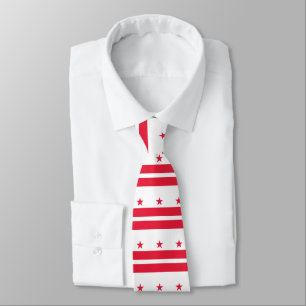 Washington DC State Flag Tie