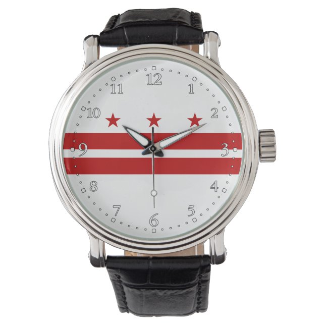 Washington DC State Flag Watch (Front)