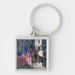 Washington, DC, statue of Benjamin Franklin Key Ring