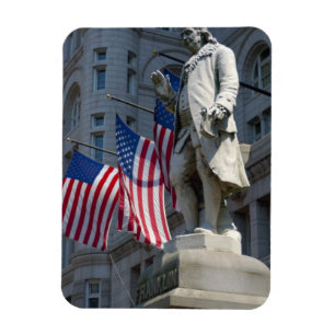 Washington, DC, statue of Benjamin Franklin Magnet