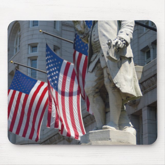 Washington, DC, statue of Benjamin Franklin Mouse Pad (Front)