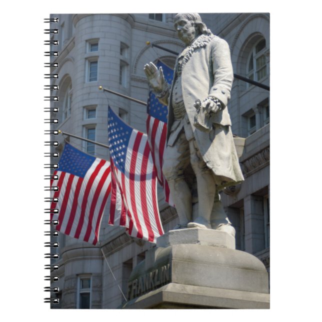Washington, DC, statue of Benjamin Franklin Notebook (Front)