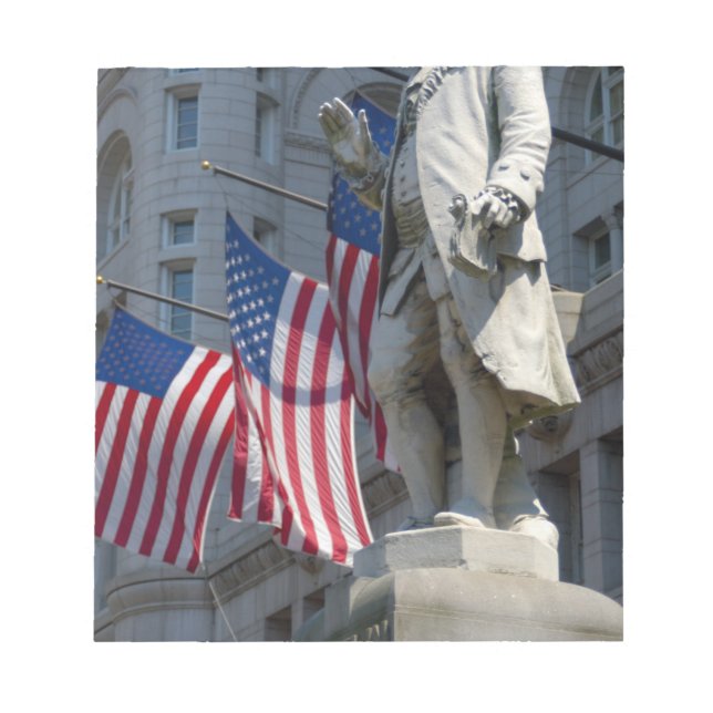 Washington, DC, statue of Benjamin Franklin Notepad (Front)