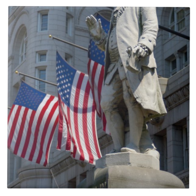 Washington, DC, statue of Benjamin Franklin Tile (Front)