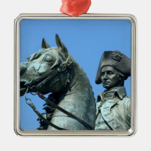 Washington, DC, statue of General George Metal Ornament