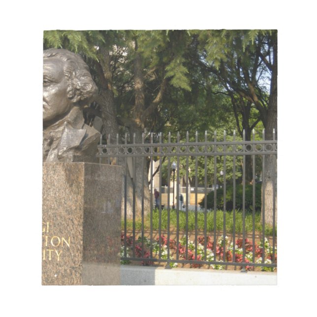 Washington, DC, statue of George Washington, The Notepad (Front)