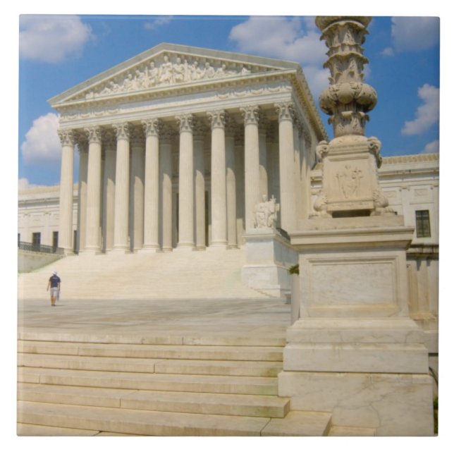 Washington, DC, Supreme Court Building Ceramic Tile (Front)