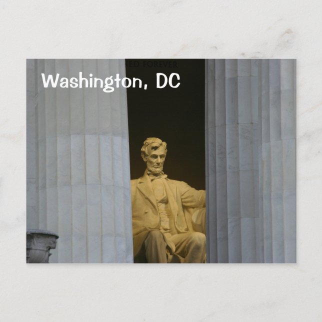 Washington, DC:  The Lincoln Memorial Postcard (Front)