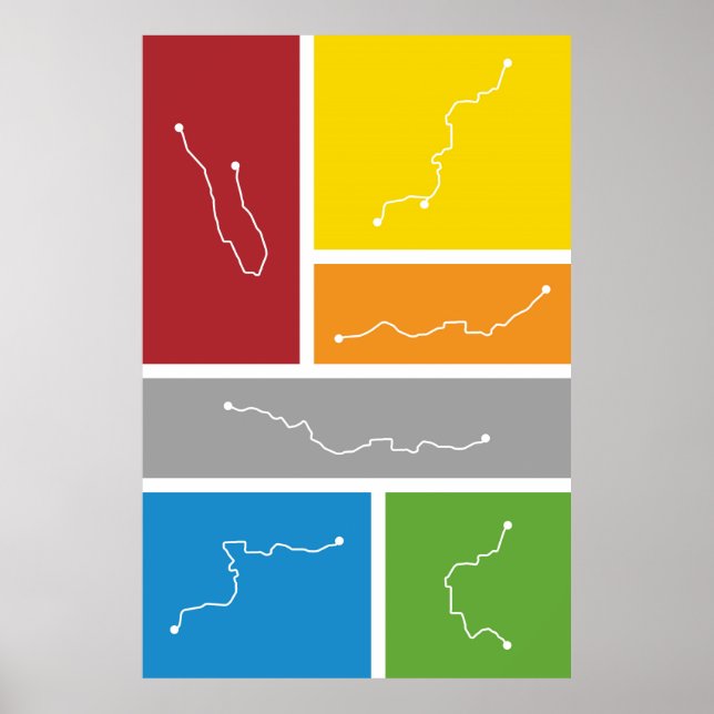 Washington, DC - Transit Palettes Poster (Front)