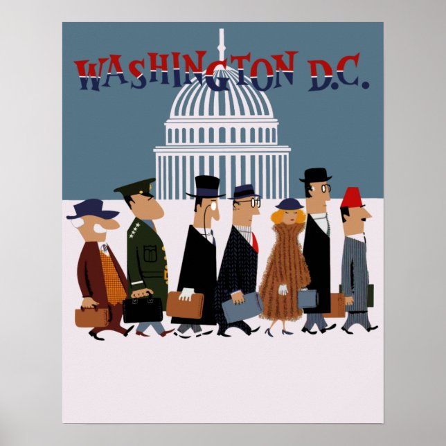 Washington DC travel poster (Front)