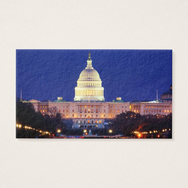 Washington DC United States Capitol at Dusk (Front)