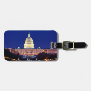 Washington DC United States Capitol at Dusk Luggage Tag