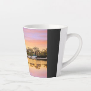 Washington DC US Capitol Building Sunset Reflectio Latte Mug