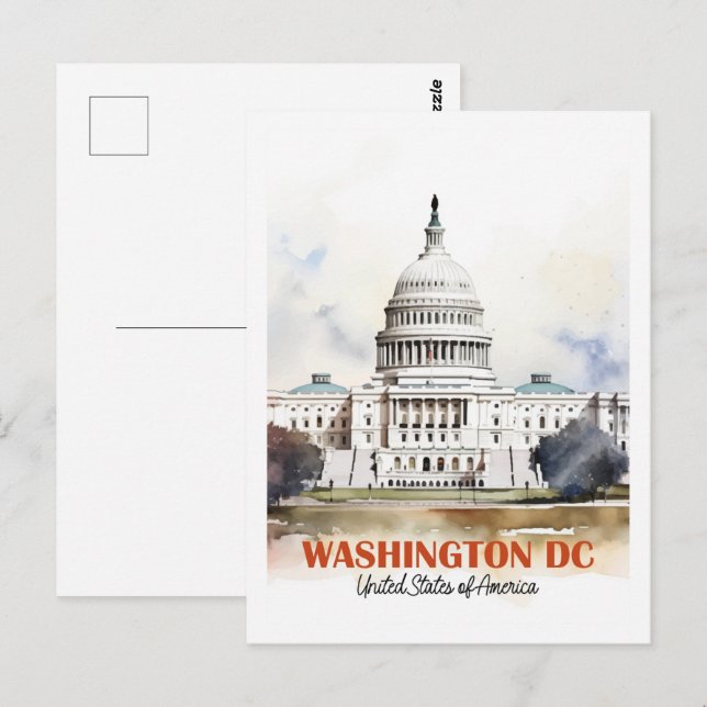 Washington DC USA Famous Travel Place Postcard (Front/Back)
