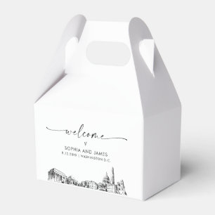 Washington DC Wedding Personalised Favour Box