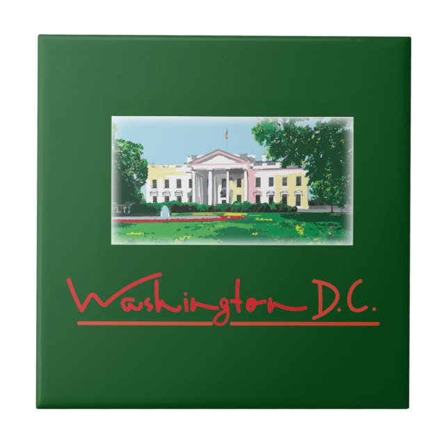 Washington DC - White House Tile (Front)
