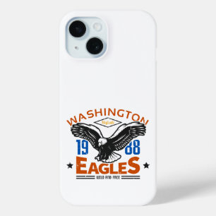 Washington Eagles 1988 Vintage Eagle iPhone 15 Case