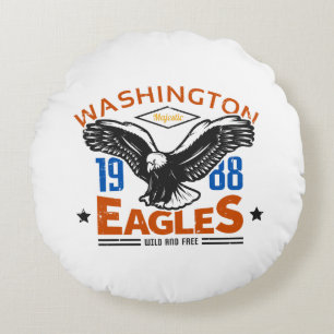 Washington Eagles 1988 Vintage Eagle Round Cushion