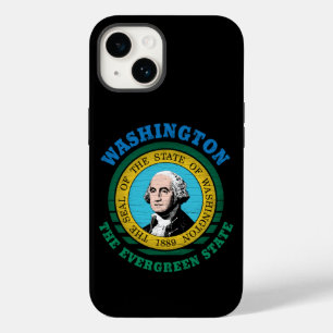 WASHINGTON EVERGREEN STATE FLAG Case-Mate iPhone 14 CASE