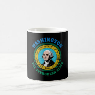 WASHINGTON EVERGREEN STATE FLAG COFFEE MUG