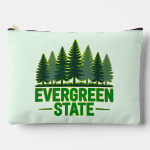 Washington Evergreen State Forest Nature Aesthetic Accessory Pouch