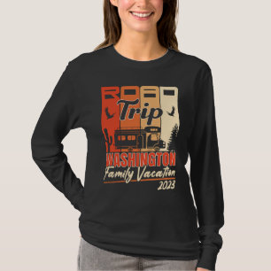 Washington Family Vacation RV Road Trip Mountains T-Shirt